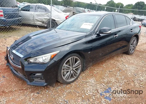 2014 Infiniti Q50 Premium/Sport из США, поврежденный, VIN JN1BV7AR9EM704958
